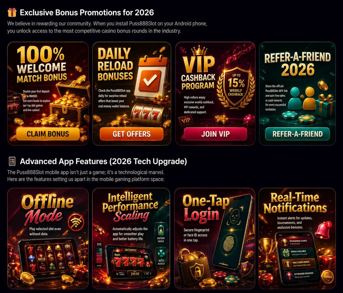 Example promotional graphic showing bonus, cashback and app-feature claims that require verification